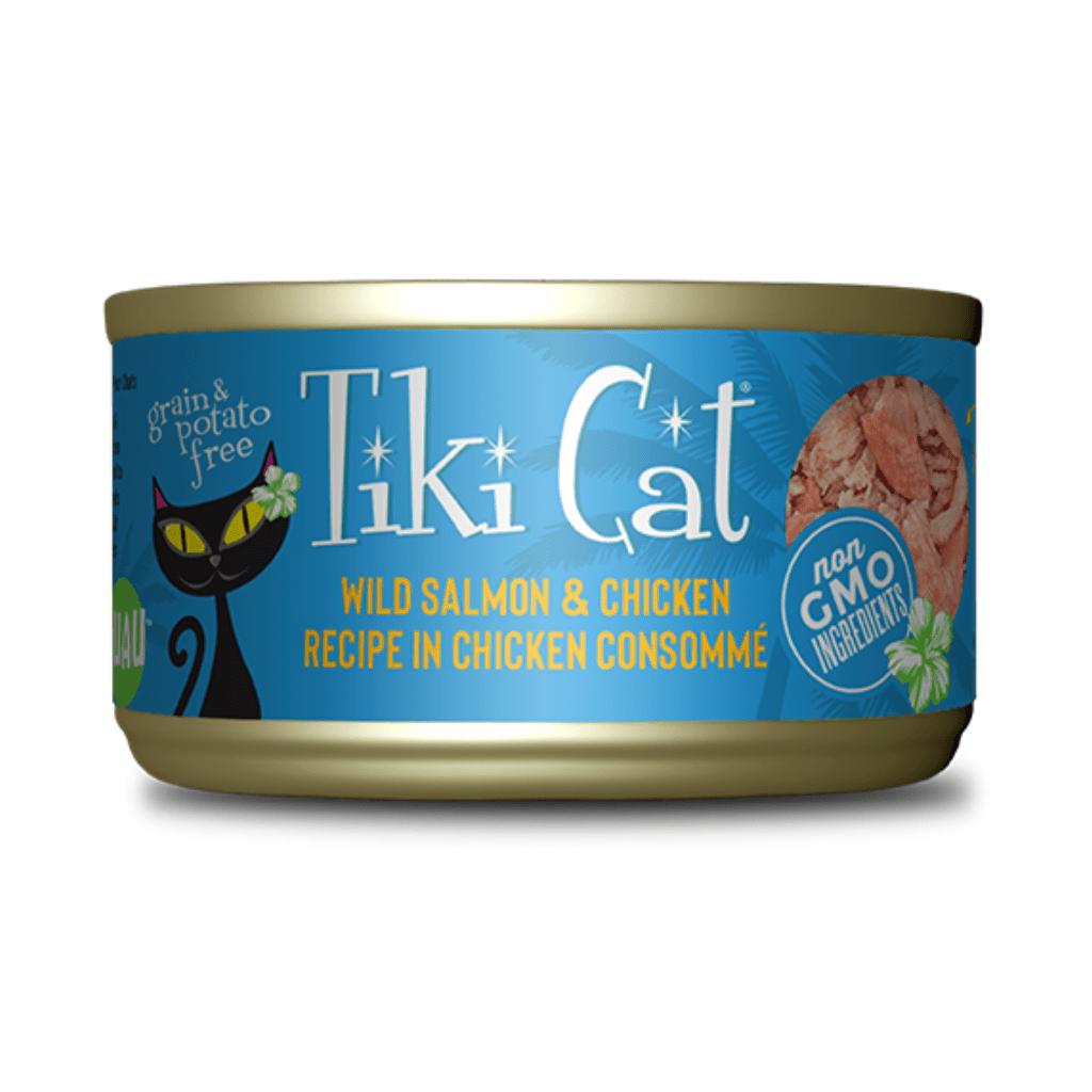 Luau GF Napili Salmon Chicken (2.8 | 6.0 oz ) Wet Cat food - Tiki Cat - PetToba-Tiki Cat