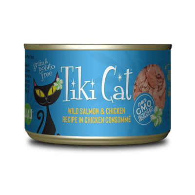 Luau GF Napili Salmon Chicken (2.8 | 6.0 oz ) Wet Cat food - Tiki Cat - PetToba-Tiki Cat