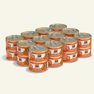 Marbella Paella (Mackerel, Shrimp & Mussels in Gravy) Canned Cat Food (3.0 oz Can/5.5 oz Can) - Weruva - PetToba-Weruva