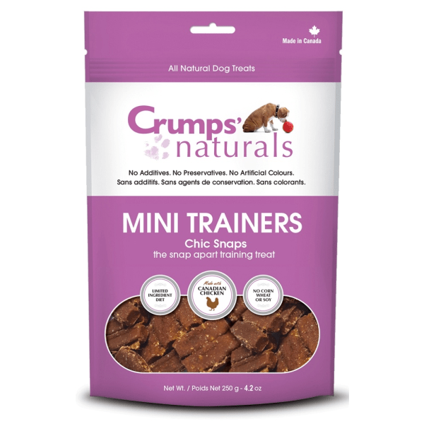 Mini Trainers Chic Snaps Dog Treats 4.2 oz - Crumps' Naturals