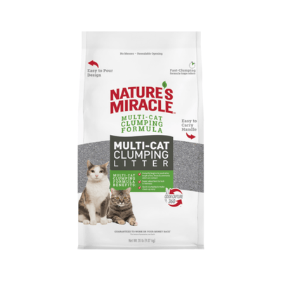 Multi-Cat Clumping Clay Cat Litter - Nature's Miracle - PetToba-Nature's Miracle