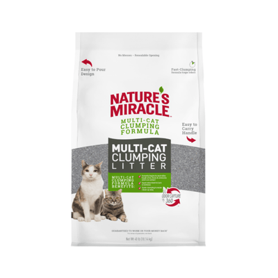 Multi-Cat Clumping Clay Cat Litter - Nature's Miracle - PetToba-Nature's Miracle