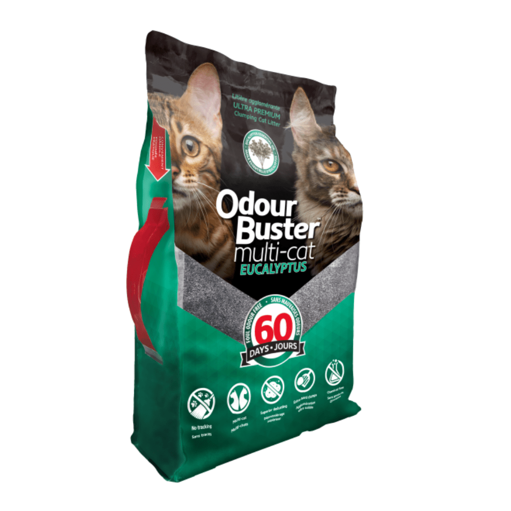 Multi-Cat with Eucalyptus Clumping Cat Litter 12 kg - Odour Buster ...