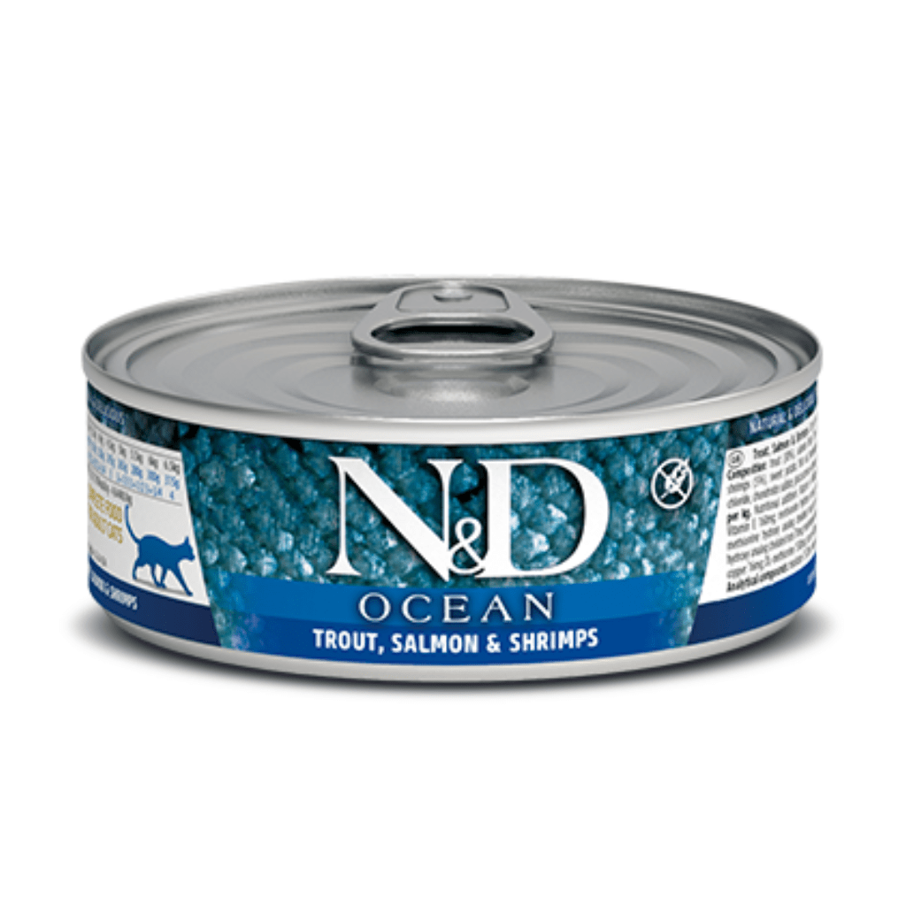 N&D Ocean Adult Trout, Salmon & Shrimp - Wet Cat Food - Farmina - PetToba-Farmina