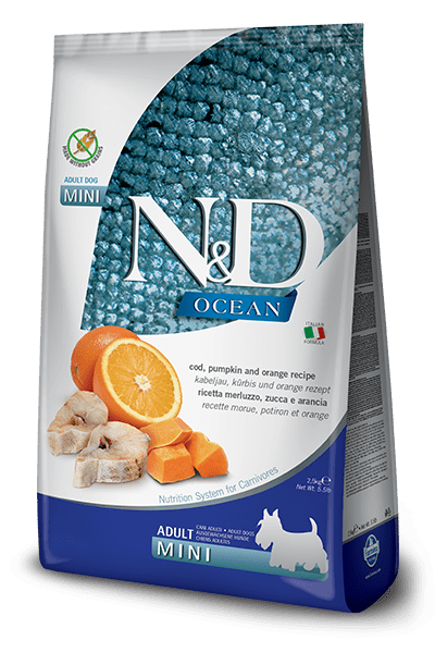 N&D Ocean Cod, Pumpkin & Orange Adult Mini - Dry Dog Food - Farmina