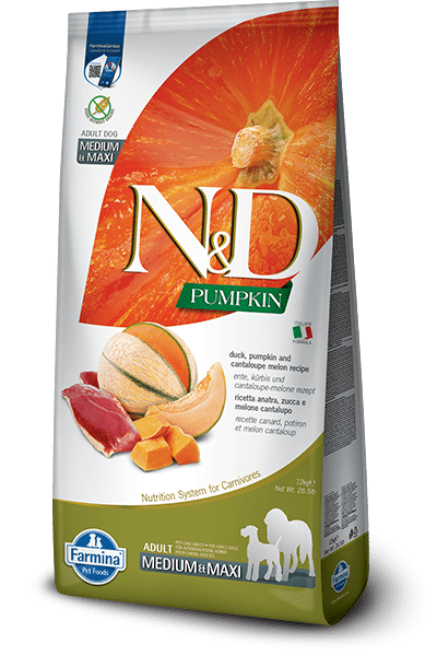 N&D Pumpkin Duck & Cantaloupe Melon Adult Medium & Maxi - Dry Dog Food - Farmina