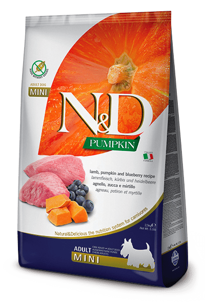 N&D Pumpkin Lamb & Blueberry Adult Mini - Dry Dog Food - Farmina - PetToba-Farmina