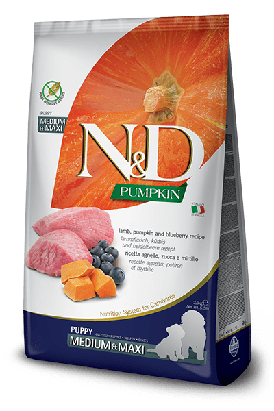 N&D Pumpkin Lamb & Blueberry Puppy Medium & Maxi - Dry Dog Food - Farmina