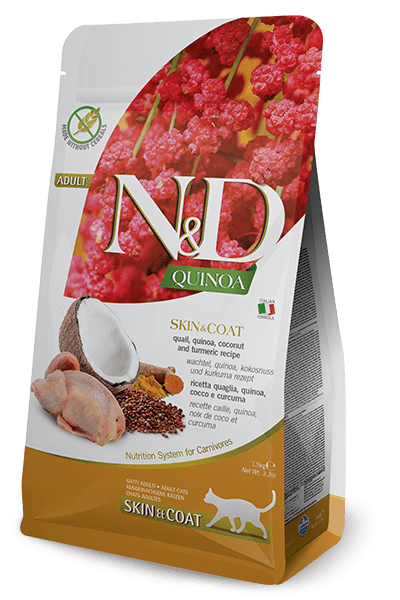 N&D Quinoa Skin And Coat Quail - Dry Cat Food - Farmina