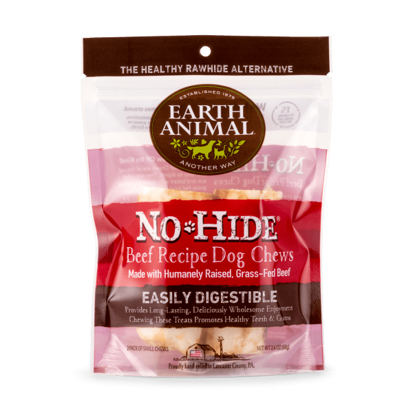 NoHide Chew Grass Fed Beef Small 2pk - Dog Chews - Earth Animal