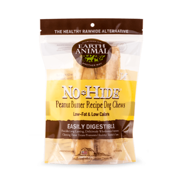 NoHide Chew Peanut Butter Medium 2pk - Dog Chews - Earth Animal - PetToba-Earth Animal