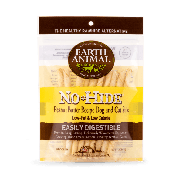 NoHide Chew Peanut Butter Stix 10pk - Dog Chews - Earth Animal - PetToba-Earth Animal