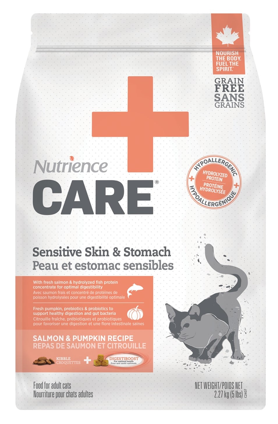 Nutrience Care+ Sensitive Skin & Stomach Hypoallergenic - Dry Cat Food - Nutrience