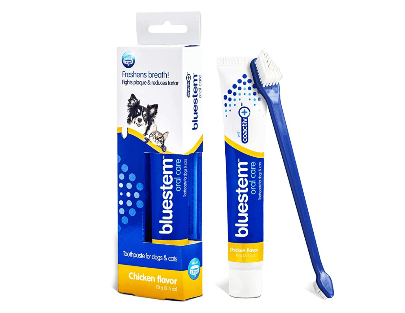 Oral Care Chicken Flavour Toothbrush & Toothpaste Combo - Bluestem