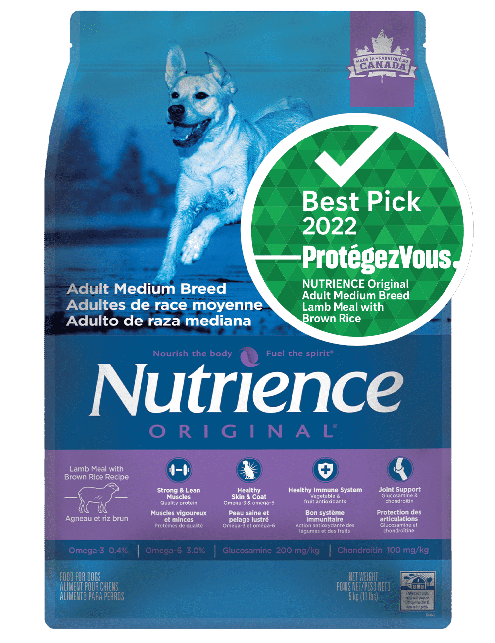Original Adult Medium Breed Lamb Meal With Brown Rice Dry Dog Food - PetToba-Nutrience