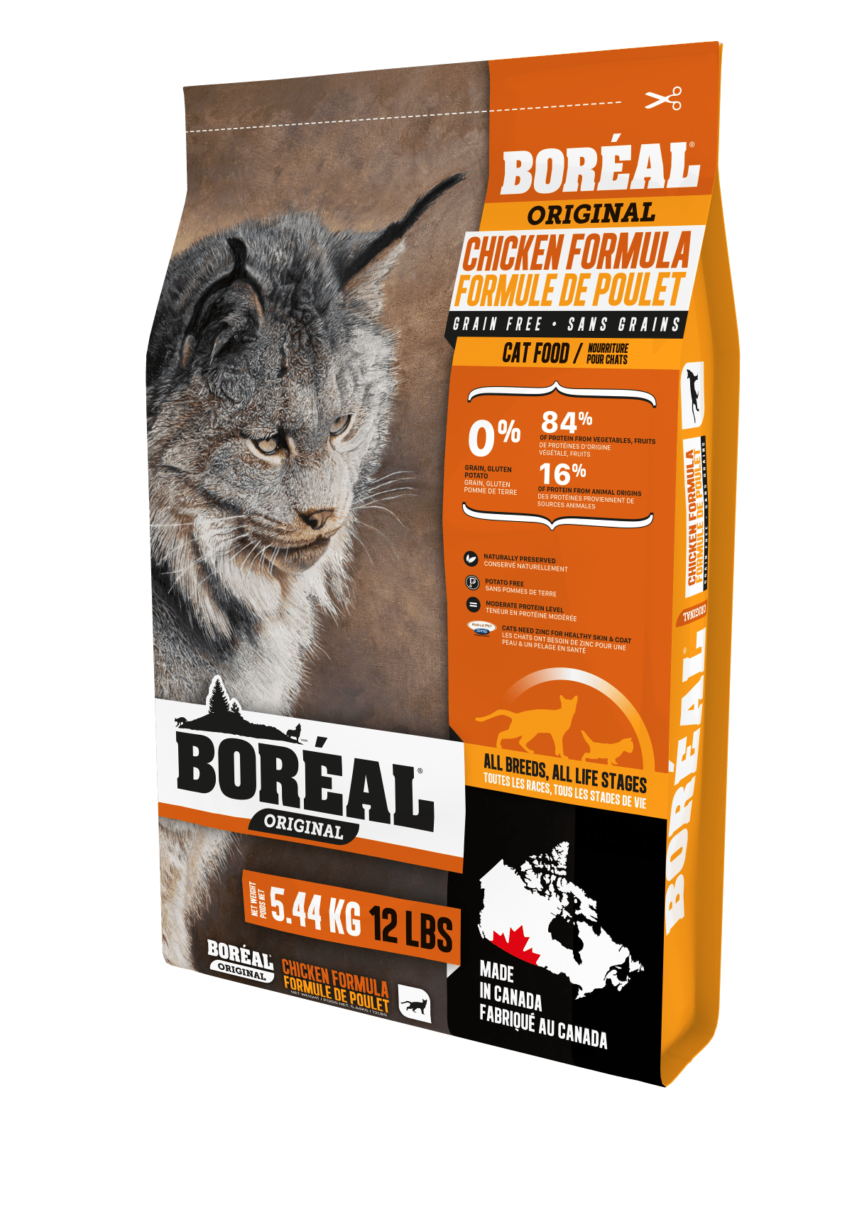 Original Chicken Grain Free - Dry Cat Food - BORÉAL - PetToba-Boreal