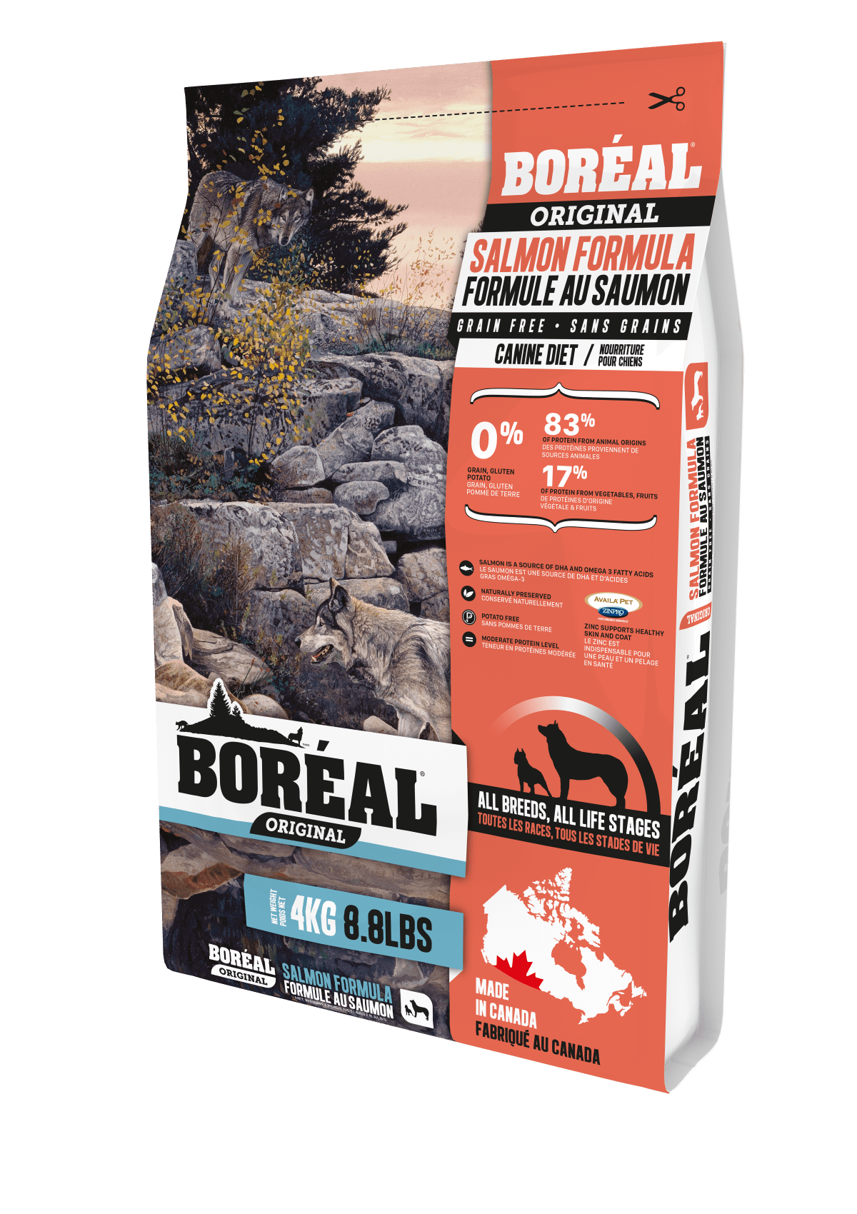 Original Salmon - Grain Free - Dry Dog Food - BORÉAL
