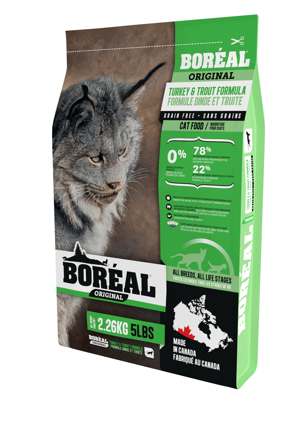 Original Turkey And Trout - Dry Cat Food - BORÉAL - PetToba-Boreal