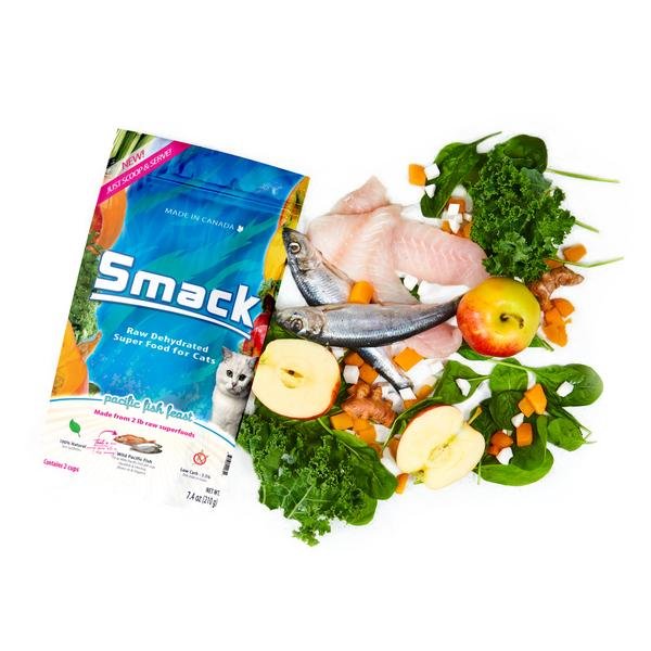 Pacific Fish Feast - Dehydrated Raw Cat Food (210 gm , 1.5 kg) - Smack