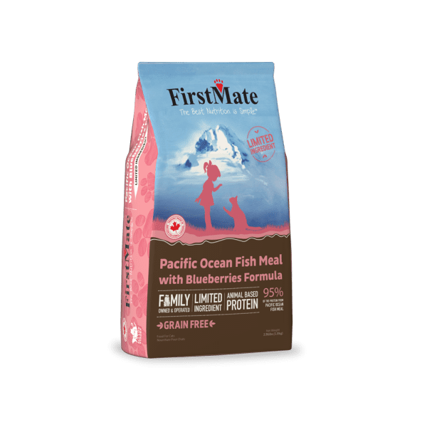 Pacific Ocean Fish Meal With Blueberries Formula for Cats - Firstmate - Dry Cat Food