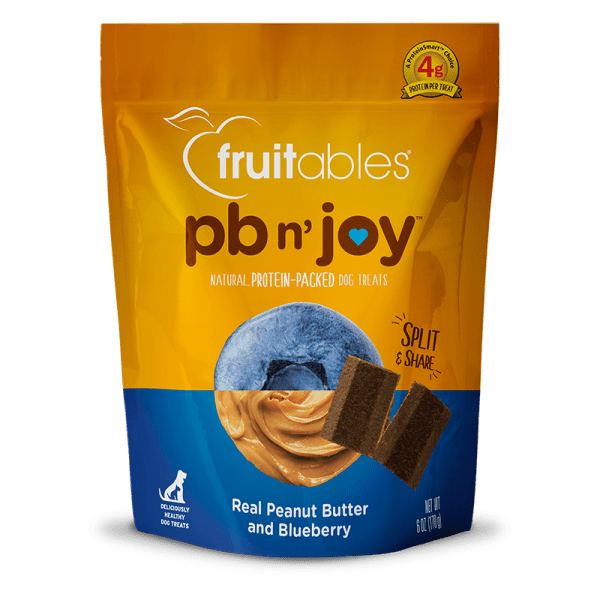 PB n' Joy Peanut Butter & Blueberry Bars Dog Treats 170 g - Fruitables