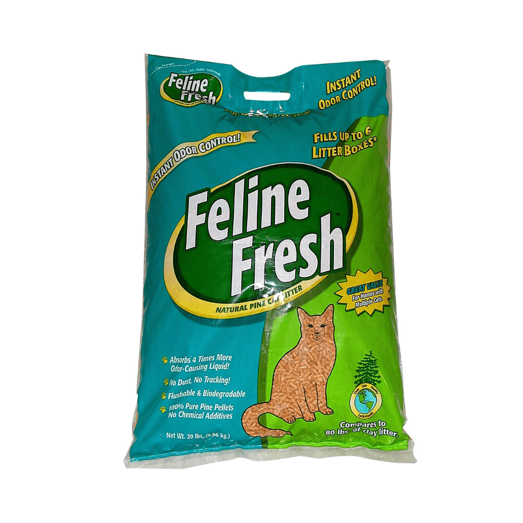 Pine Pellet Cat Litter Feline Fresh PetToba