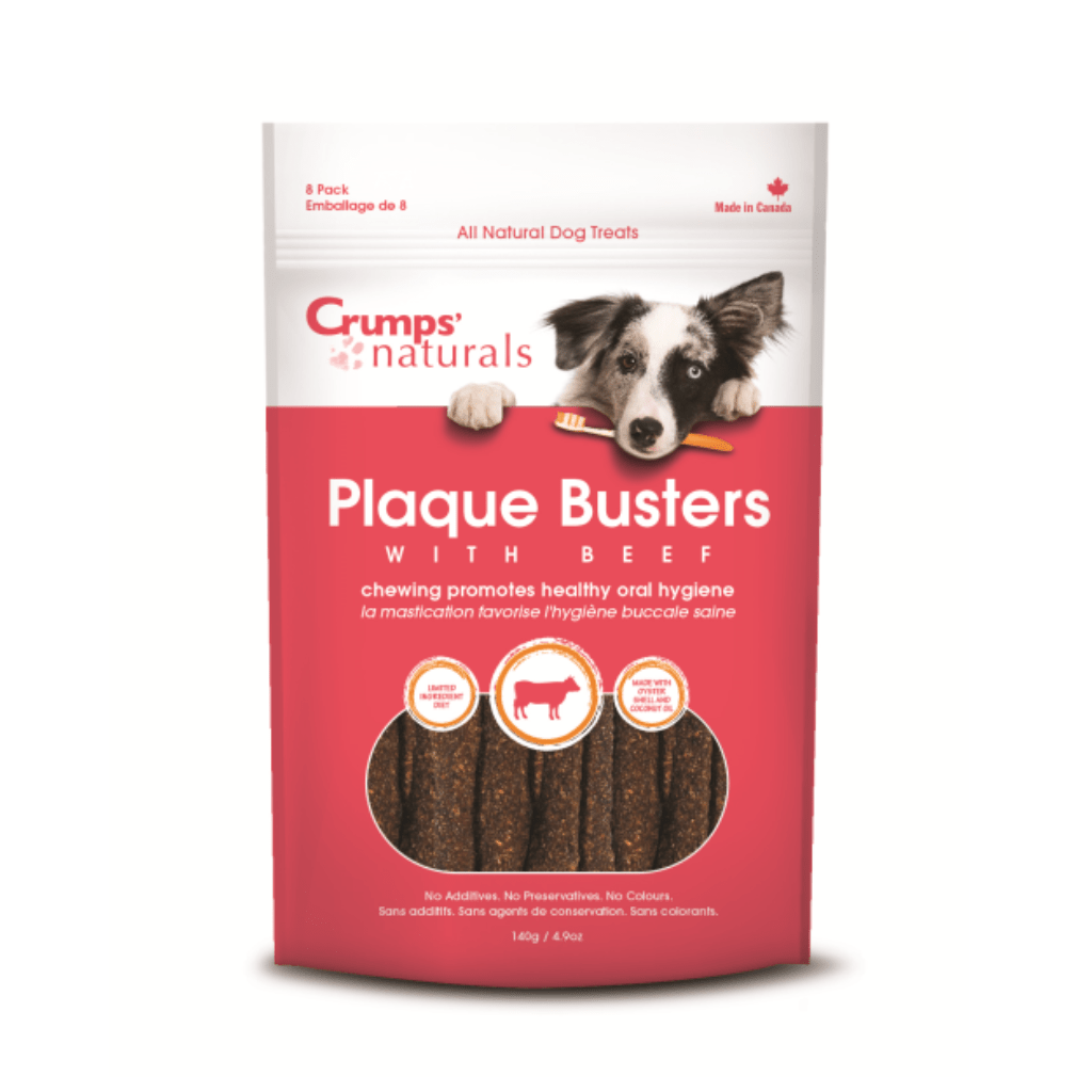 Plaque Busters with Beef Dog Chew 7" - Crumps' Naturals - PetToba-Crumps' Naturals