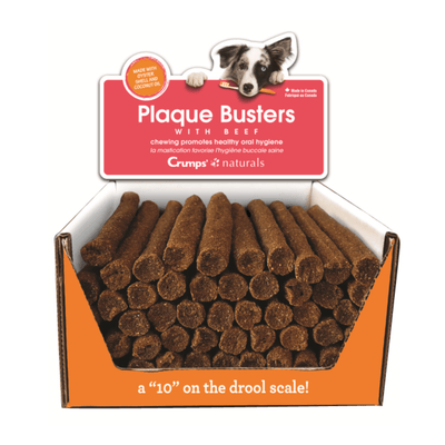 Plaque Busters with Beef Dog Chew 7" - Crumps' Naturals - PetToba-Crumps' Naturals