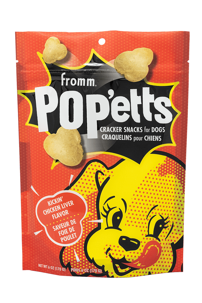 Pop'etts Kickin' Chicken Liver Cracker - Dog Treats - Fromm - PetToba-Fromm