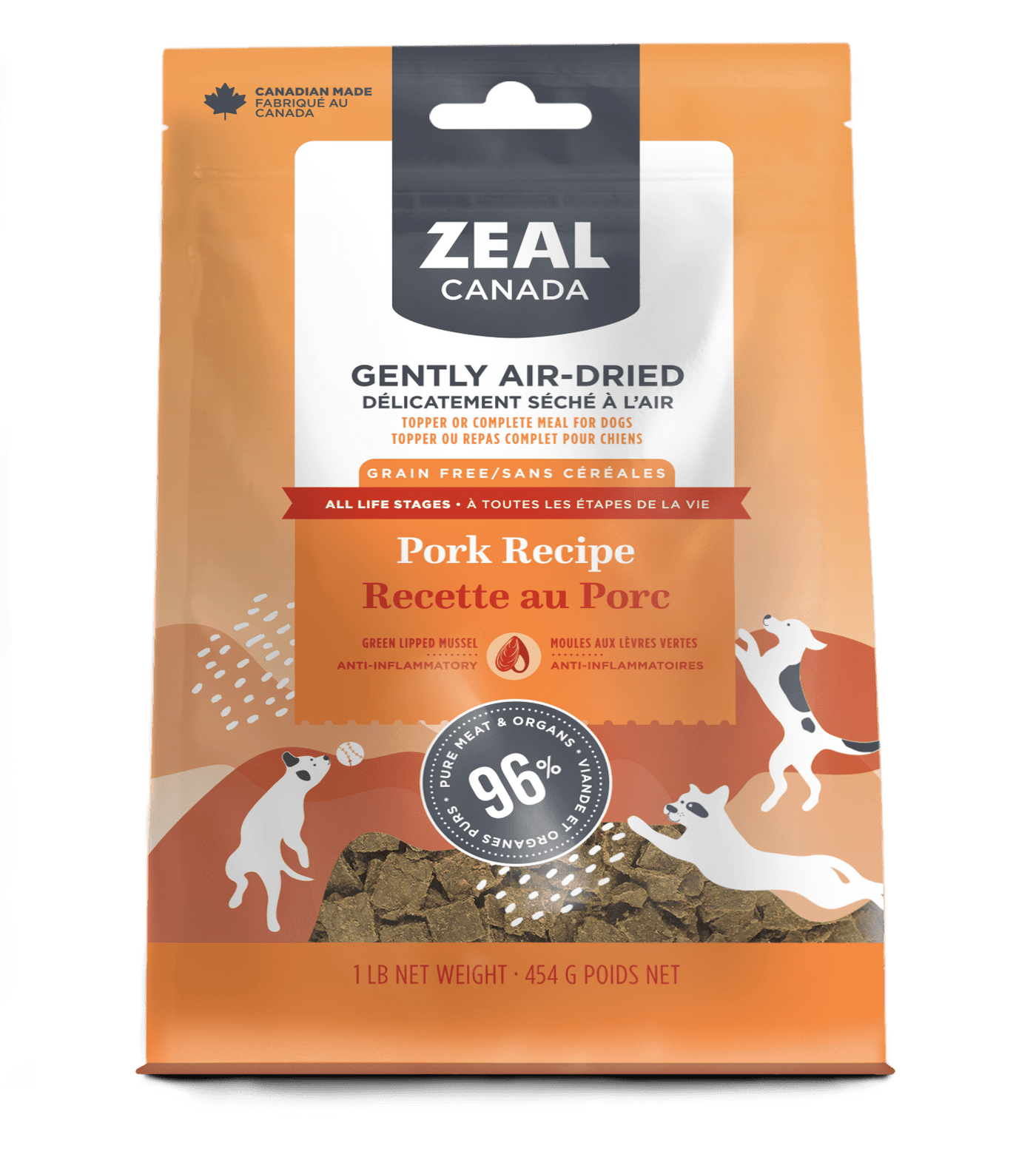 Pork Recipe - Air Dried Dog Food - Zeal
