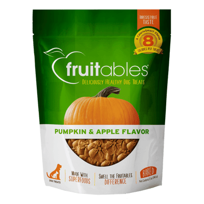Pumpkin & Apple Crunchy Dog Treats - Fruitables