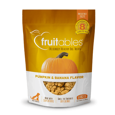 Pumpkin & Banana Crunchy Dog Treats - Fruitables