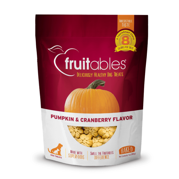 Pumpkin & Cranberry Crunchy Dog Treats 7 oz (198 g) - Fruitables - PetToba-Fruitables