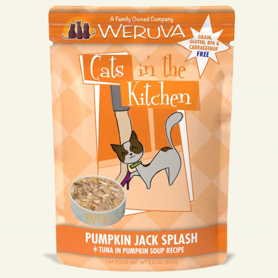 Pumpkin Jack Splash (Tuna in Pumpkin Soup) Cat Food Pouch 3.0 oz - Cats in the Kitchen - PetToba-Cats in the Kitchen