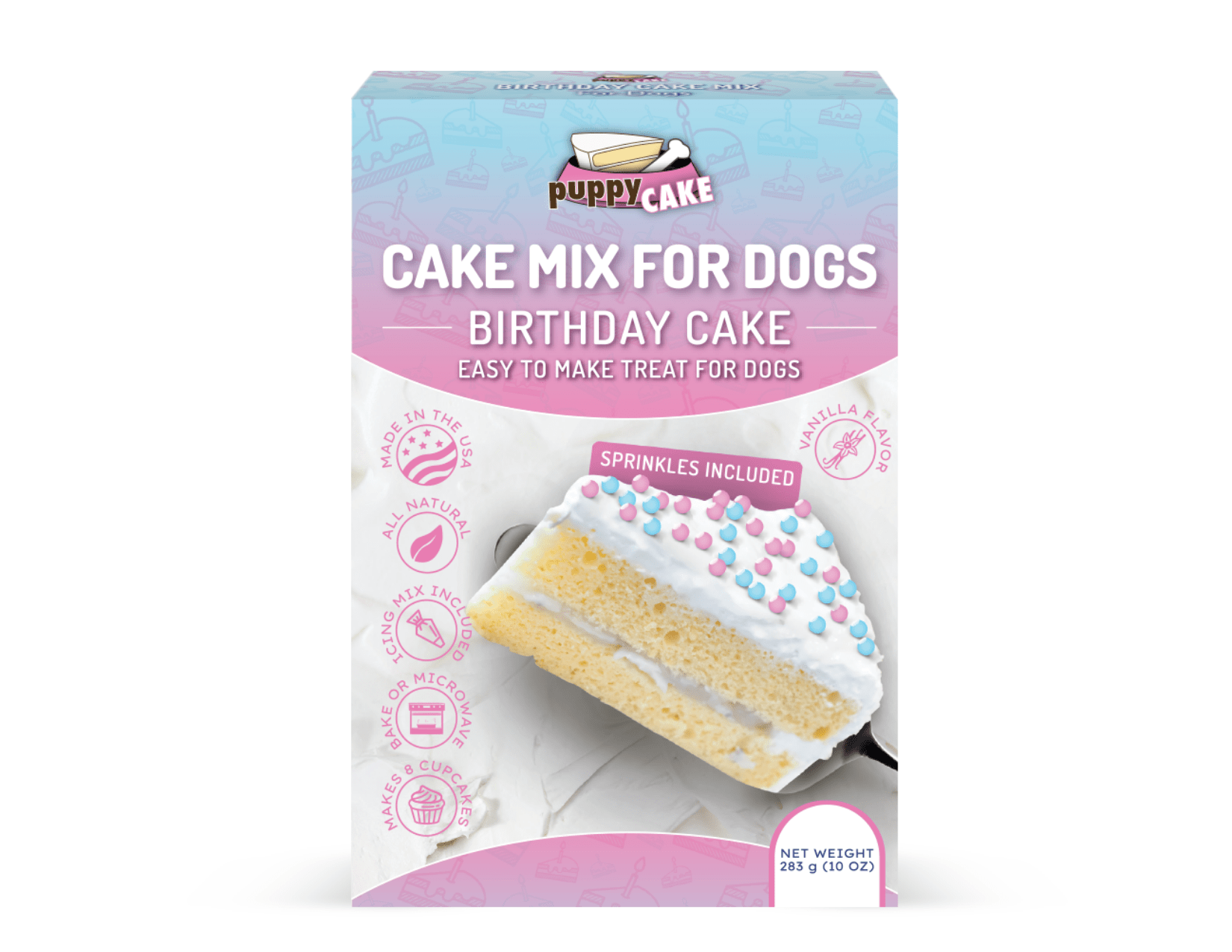 Dog cake box on sale mix