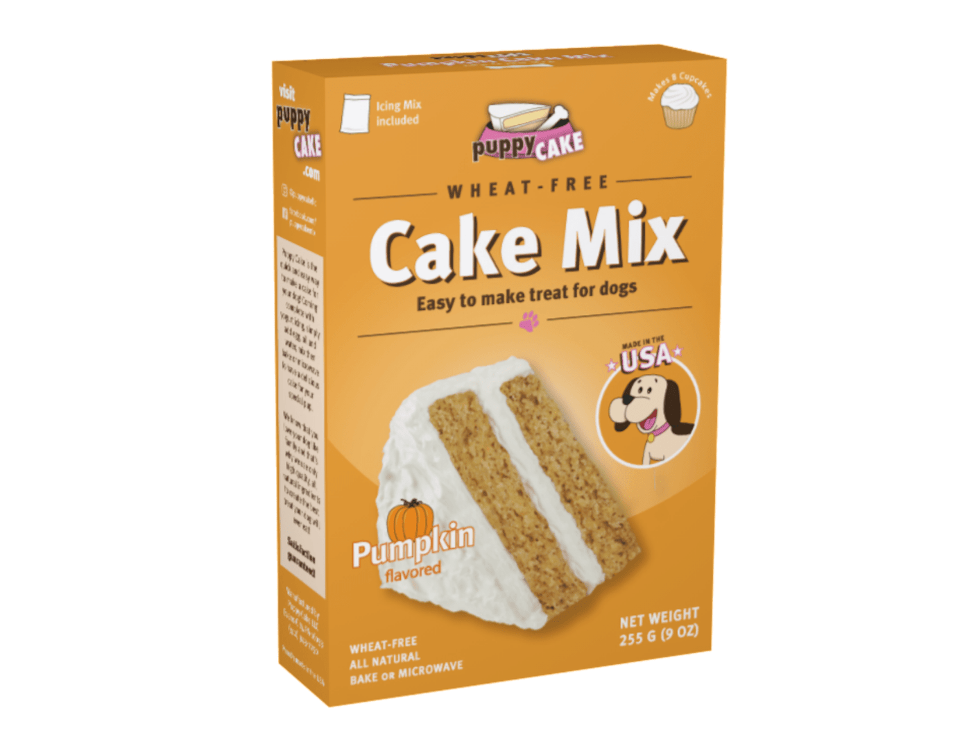 Puppy Cake Mix - Pumpkin (wheat-free) - PetToba-Puppy Cake