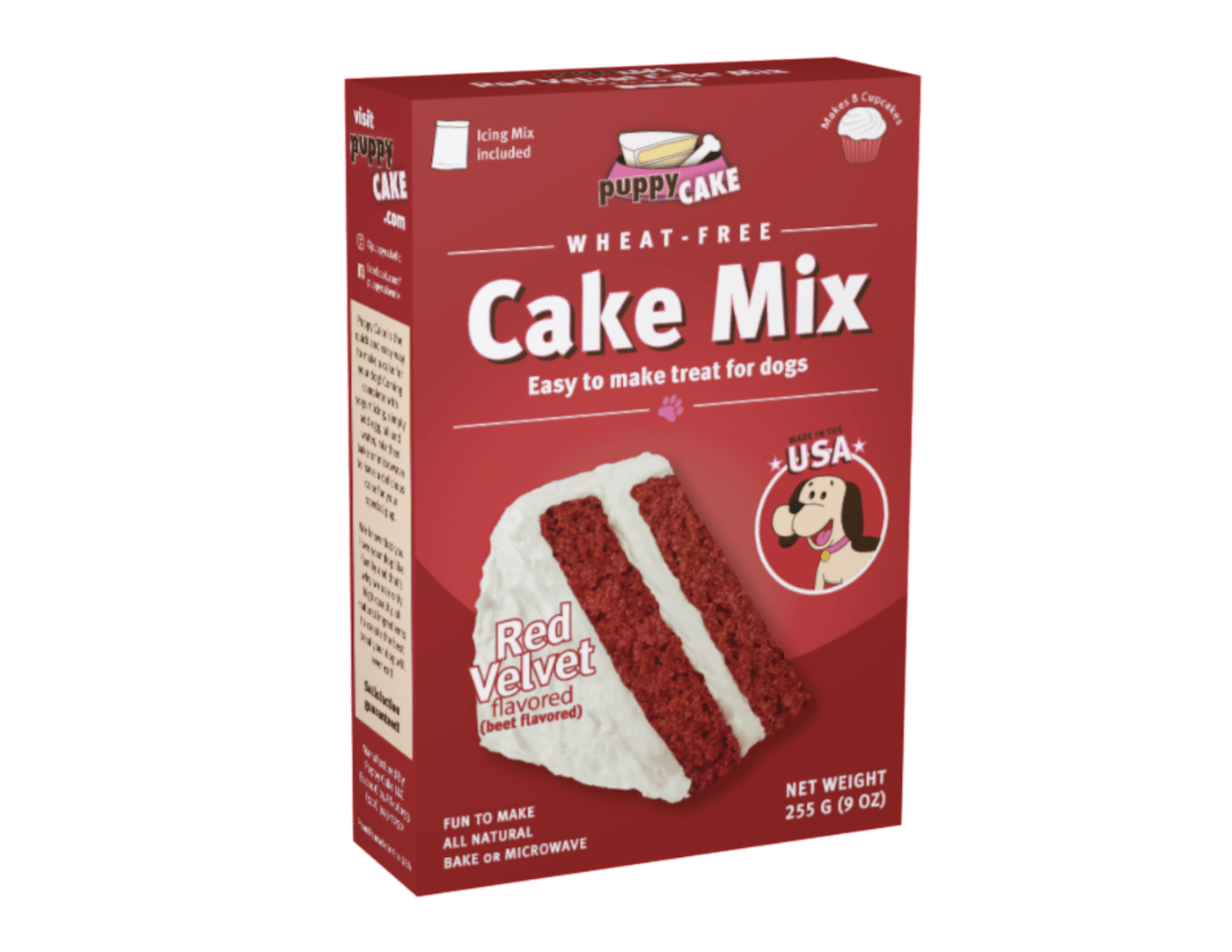 Puppy Cake Mix - Red Velvet (wheat-free) - PetToba-Puppy Cake