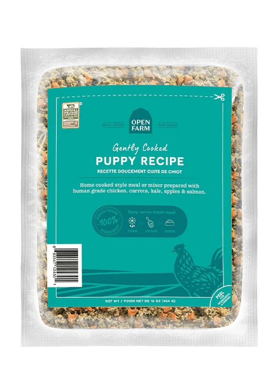 Puppy Gently Cooked Recipe - Cooked Frozen Raw Food - Open Farm