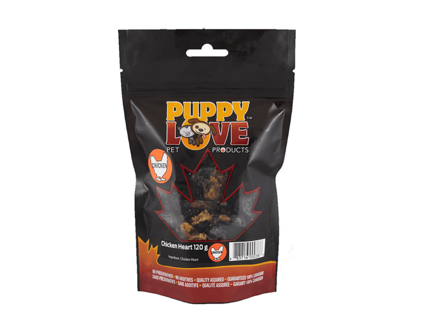 Puppy love - Chicken Heart 120 gm  for Cats & Dogs