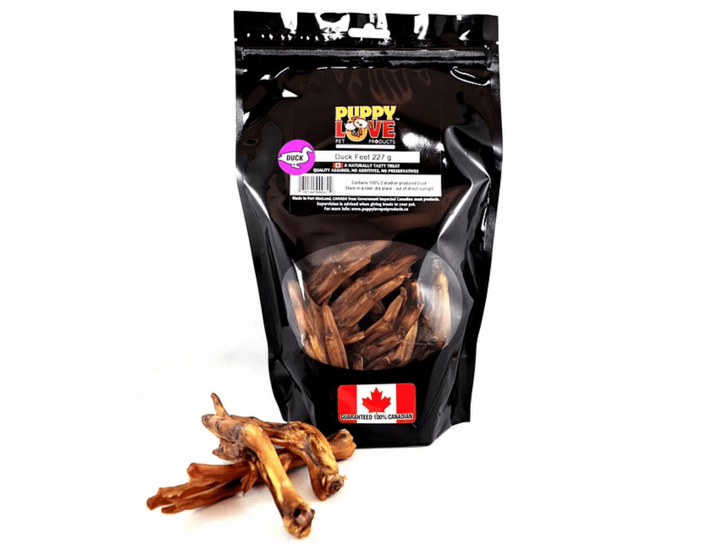 Puppy Love Duck Feet 227g/8 oz. for Cats & Dogs