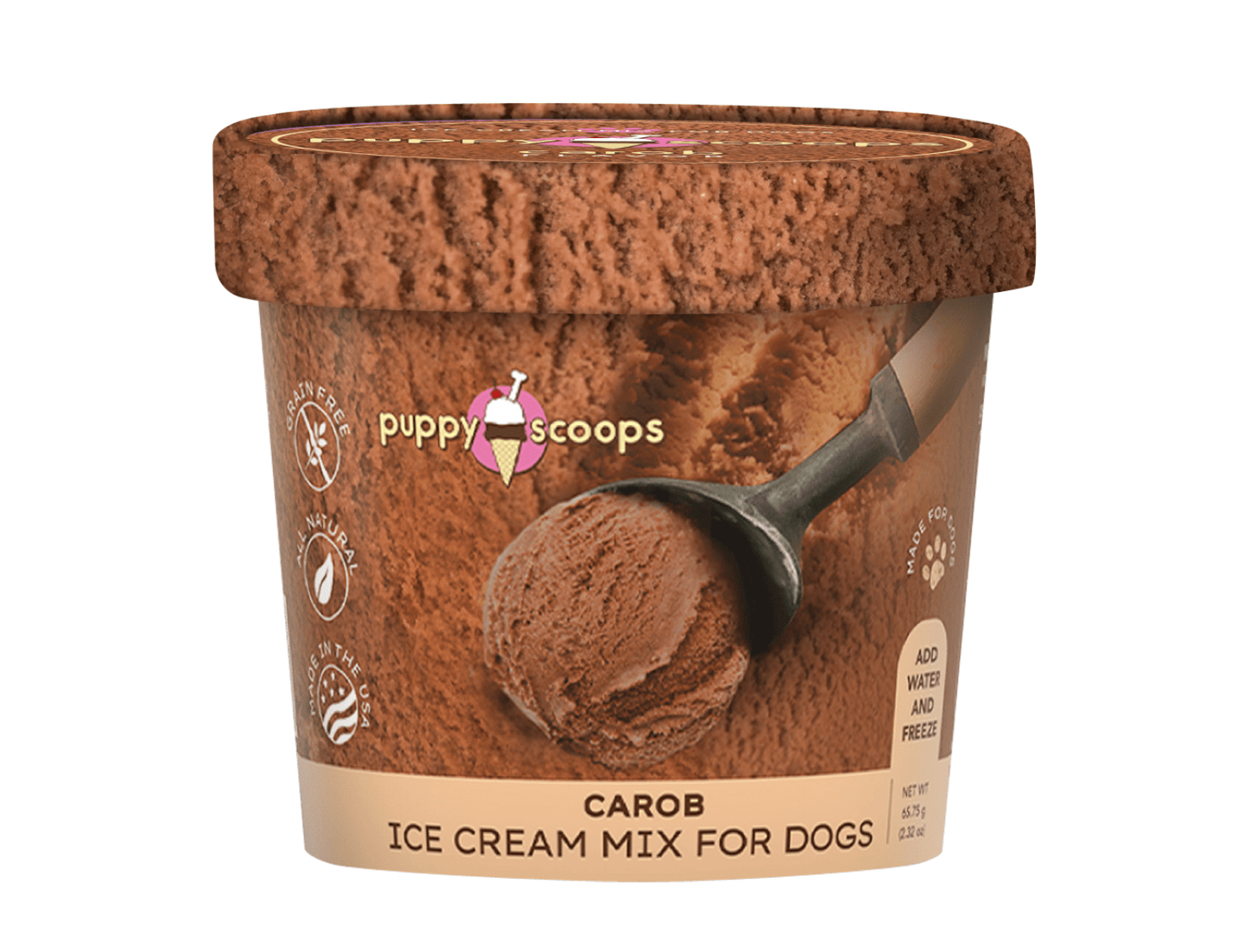 Puppy Scoops Ice Cream Mix - Carob - PetToba-Puppy Cake