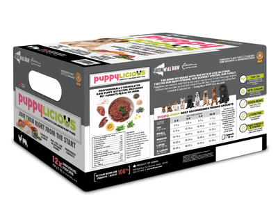 Puppylicious Chicken & Beef 12/1 lb - Frozen Raw Dog Food - Iron Will Raw - PetToba-Iron Will Raw