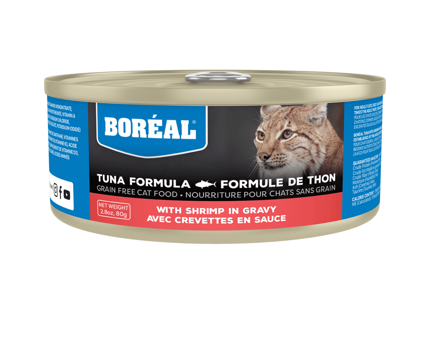 Red Tuna With Shrimp In Gravy - Wet Cat Food - BORÉAL