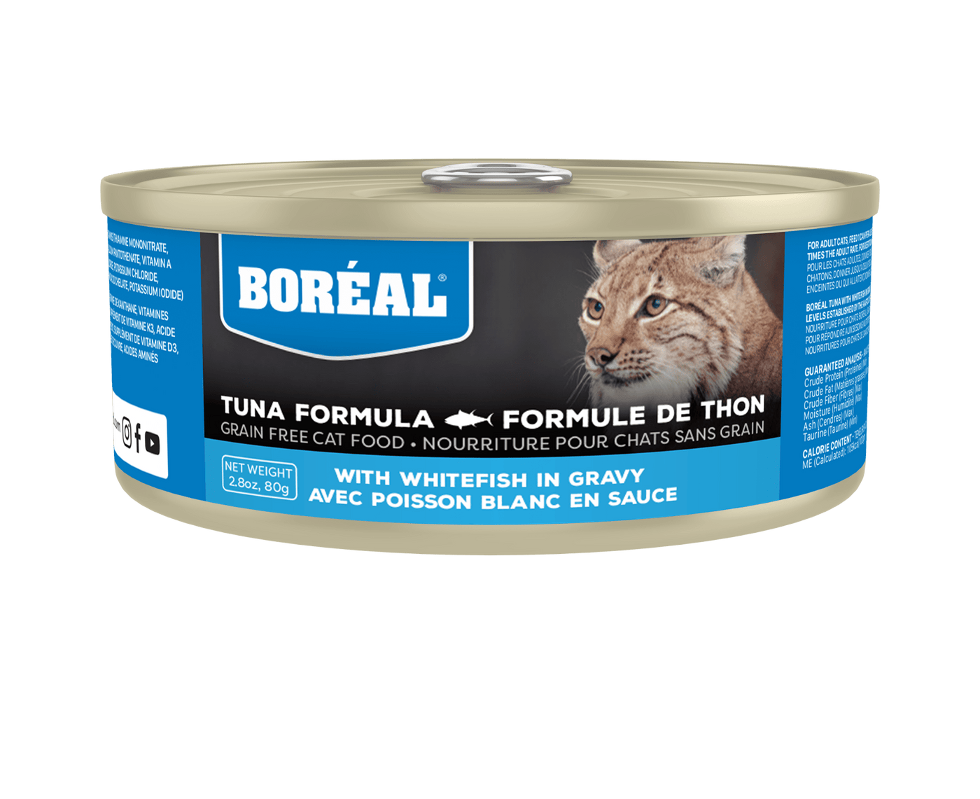 Red Tuna With Whitefish In Gravy - Wet Cat Food - BORÉAL - PetToba-Boreal