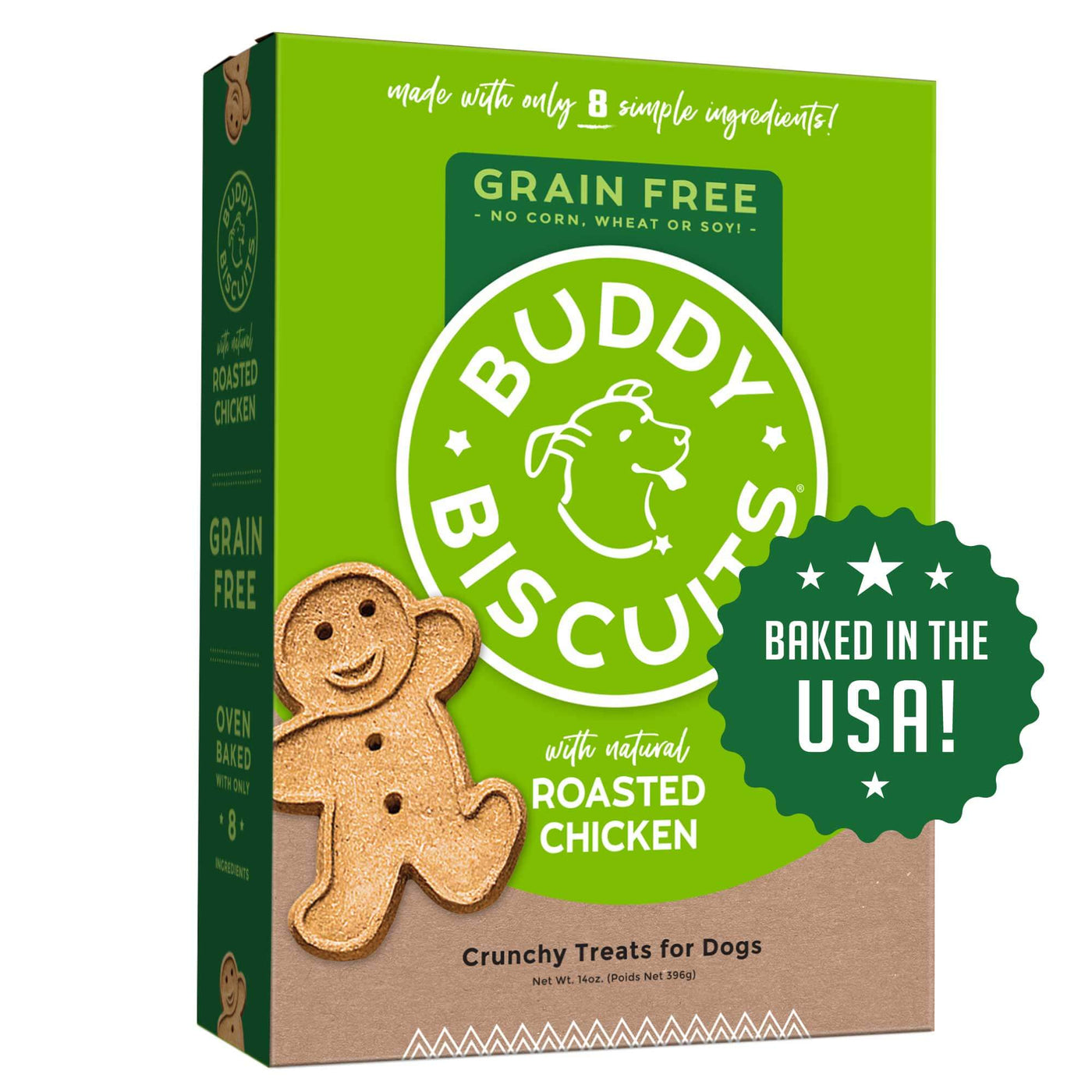 Roasted Chicken Grain Free Oven Baked Dog Treats 14 oz - Buddy Biscuits - PetToba-Buddy Biscuits