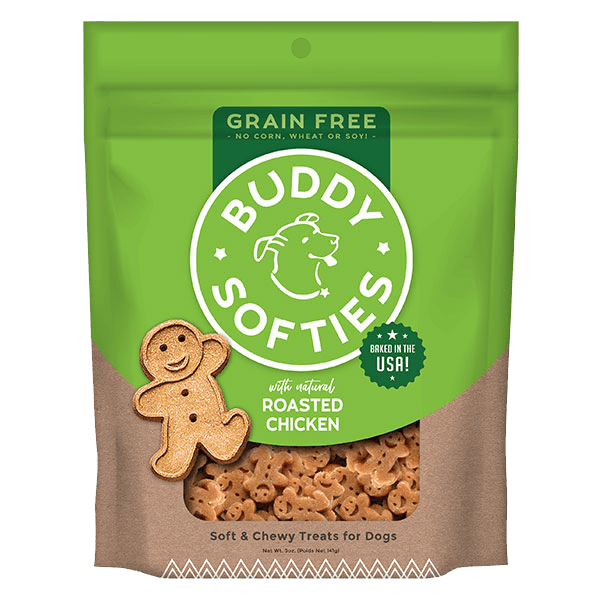 Roasted Chicken Grain Free Soft & Chewy Treats 5 oz - Buddy Biscuits