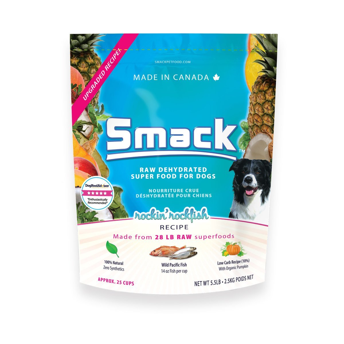 Rockin' Rockfish - Dehydrated Raw Dog Food (210 gm , 2.5 kg) - Smack