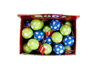 Rubber Display Small Full Balls Blue+Lime Green - Dog Toy - Bud'z
