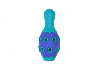 Rubber Dog Toy Astro Bowling Pin 6" Blue - Dog Toy - Bud'z