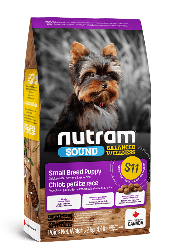 S11 Sound Balanced Wellness Small Breed Puppy ,Chicken Meal and Whole Eggs Recipe - Dry Dog Food - Nutram - PetToba-Nutram